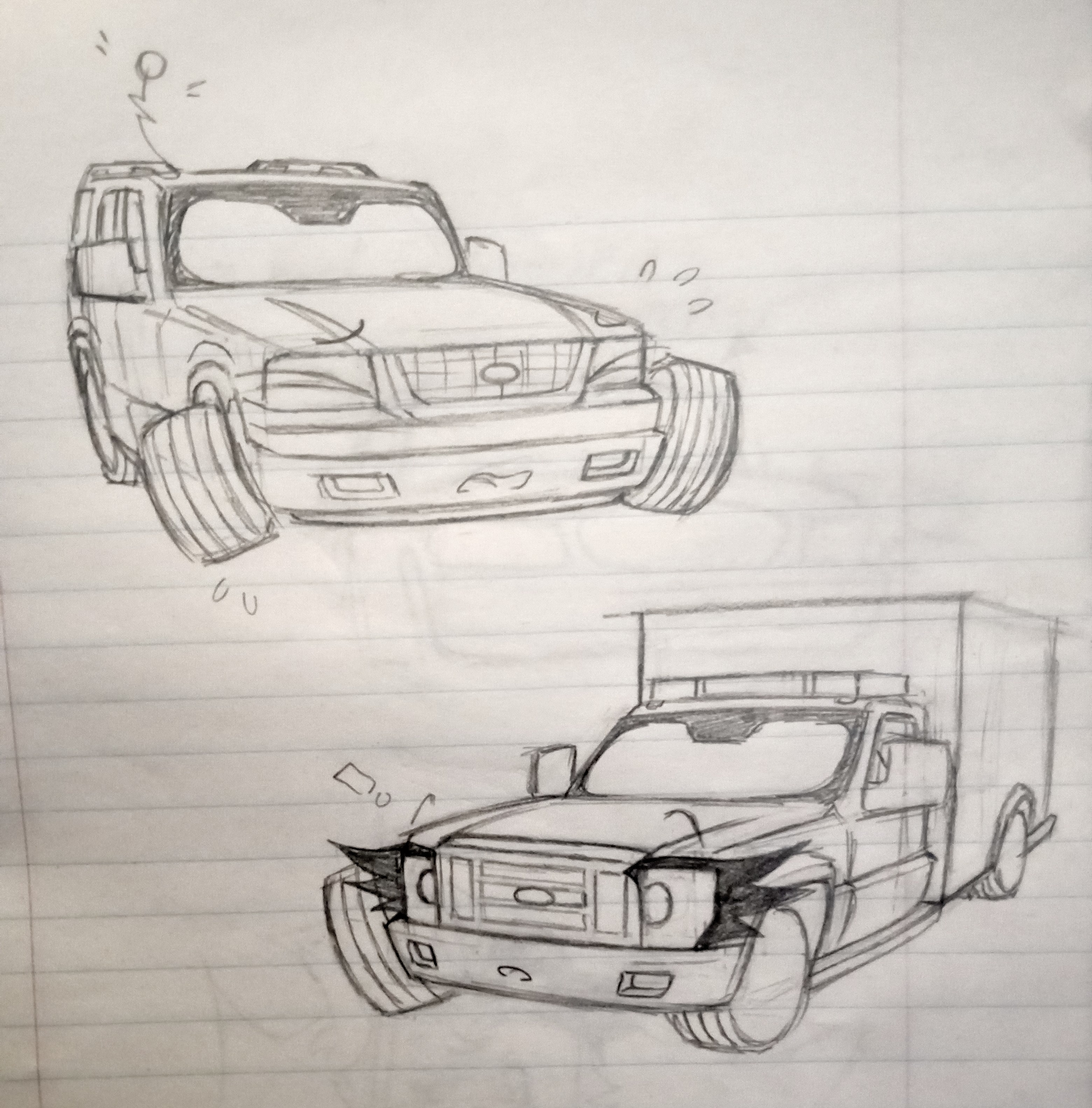 Ambulance and expedition (old sketch)