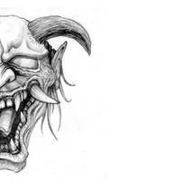 Oni Samurai Tattoo Drawing by Alberik-ArtTattoo on DeviantArt