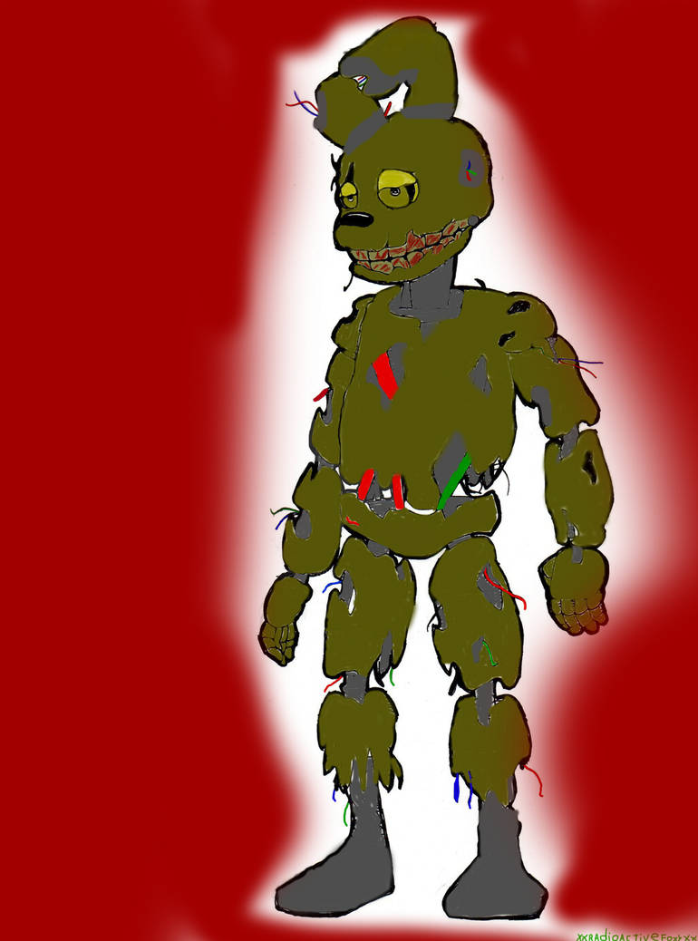 Springtrap By XxRadioactivefoxyxX by XxRadioactivefoxyxX on DeviantArt