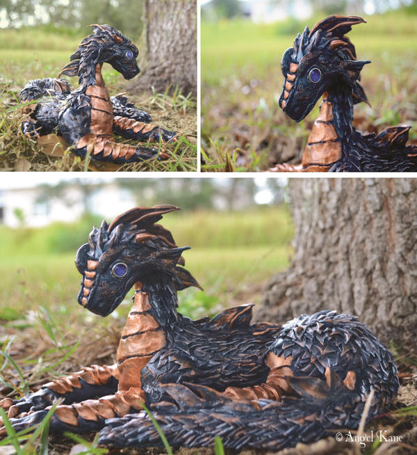 Wingless Dragon Sculpture