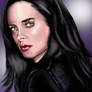 Jessica Jones digital painting with speed drawing