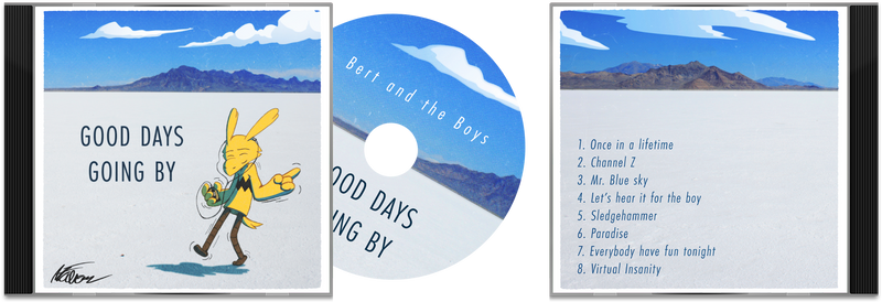 CD album cover mockup