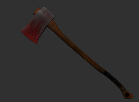 Bloodied axe (Zbrush sculpt)