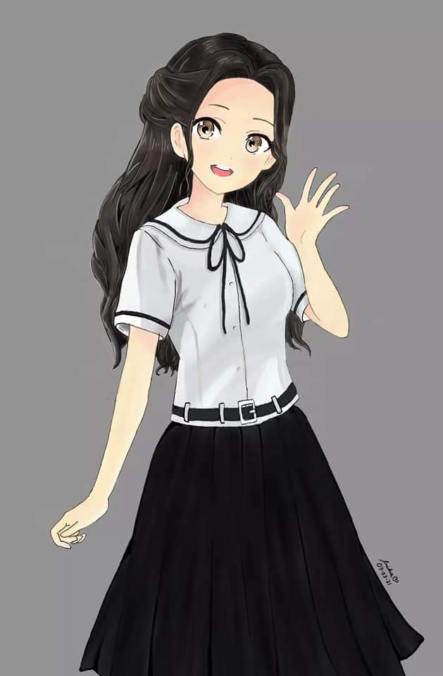 Anime Girl in School Uniform (SJNHS) by Mikaachannn on DeviantArt Anime Girl in School Uniform (SJNHS) by Mikaachannn on DeviantArt