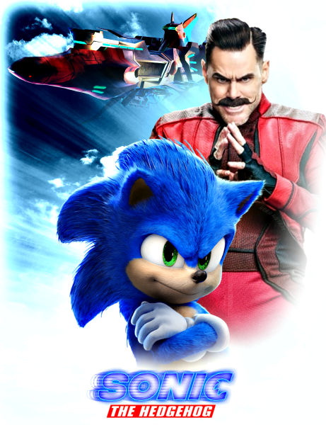 SONIC THE HEDGEHOG MOVIE POSTER [GAME EDITION] by DOMREP1 on