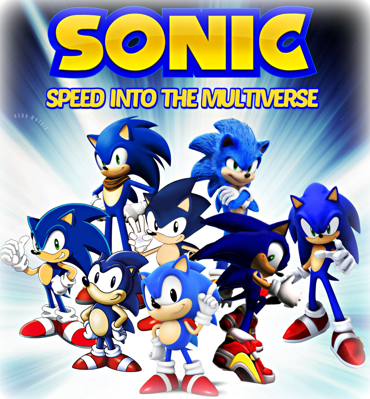 SONIC SPEED INTO THE MULTIVERSE by DOMREP1 on DeviantArt