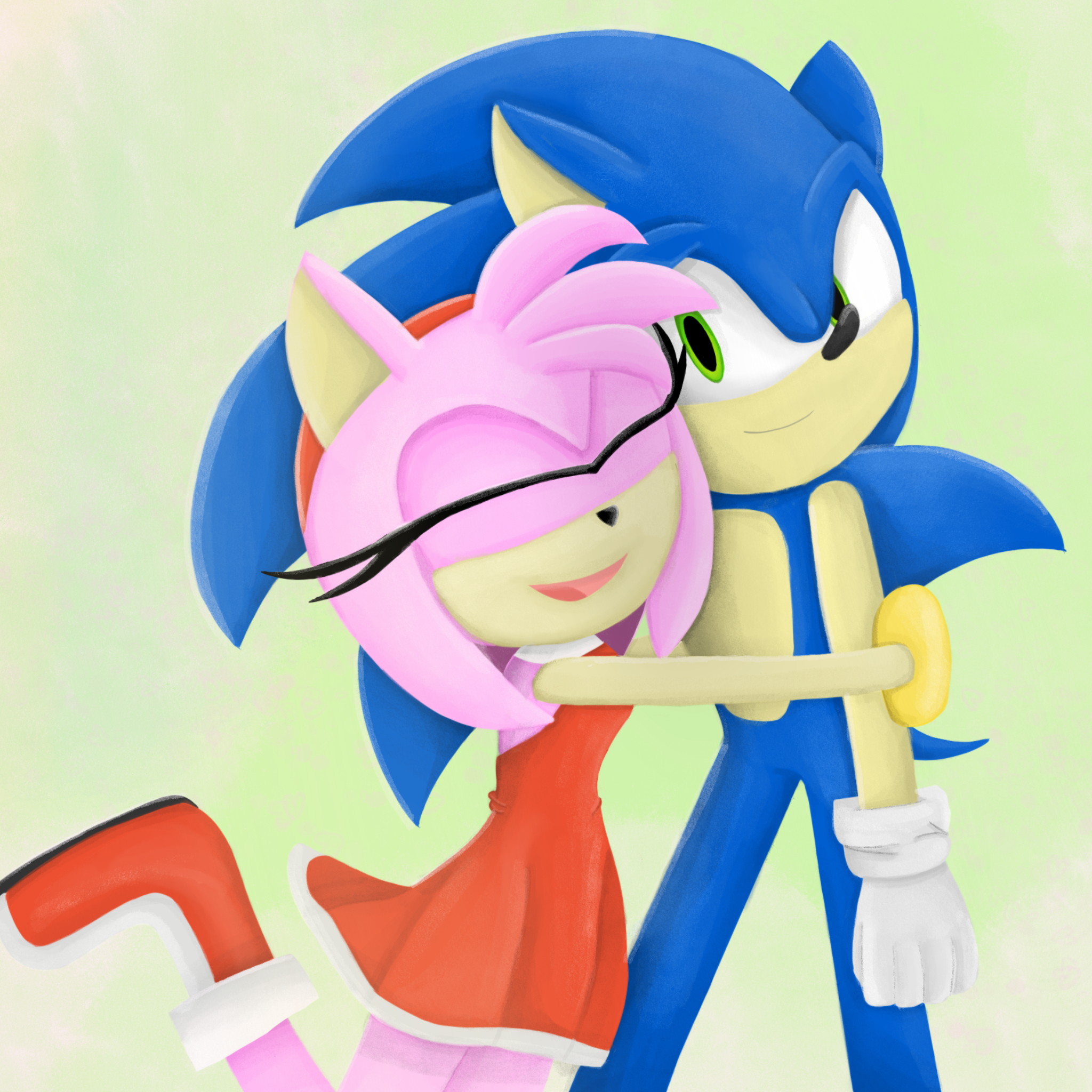 SonAmy fanart in 2023  Sonic the hedgehog, Fan art, Sonic