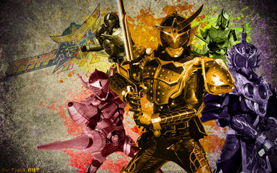 Kamen Rider Gaimu -All Rider- Wallpaper