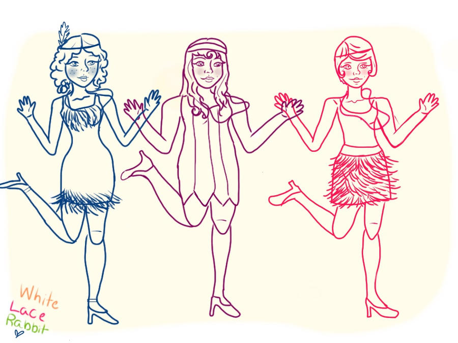 Flappers by WhiteLaceRabbit on DeviantArt