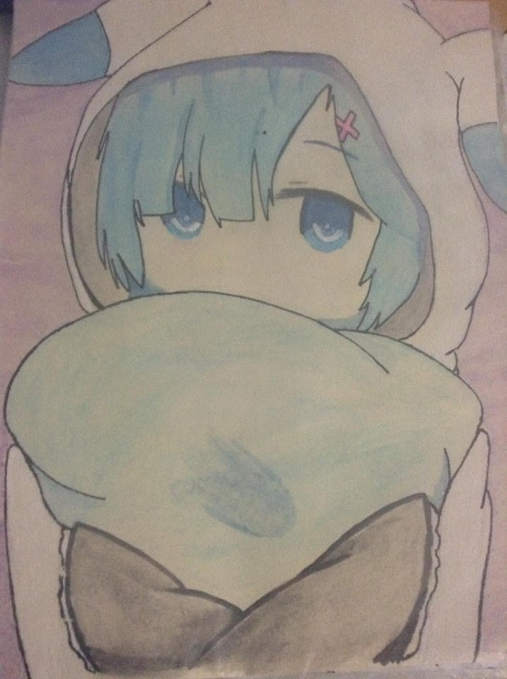 Rem Drawing Da by Gadgetazul on DeviantArt