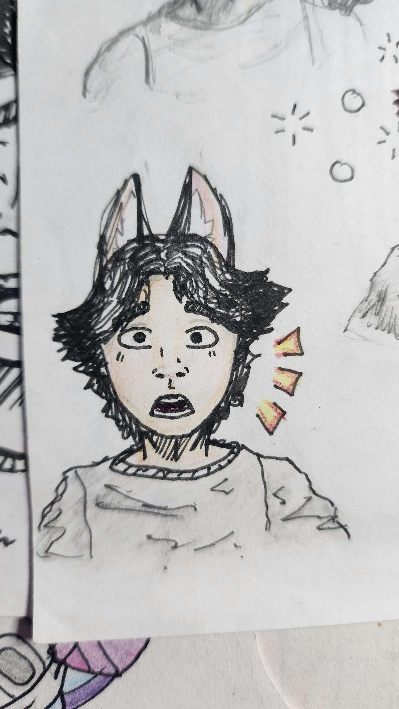 Surprised Neko by FlameyAmberXD on DeviantArt