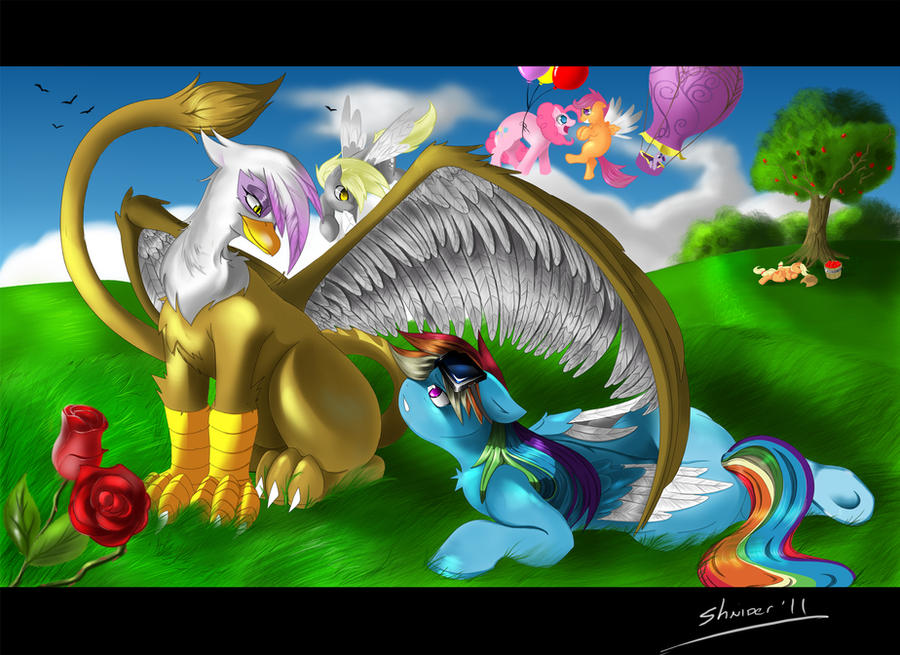 Gilda and RainbowDash