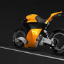 3D-Motorcycle Concept, Orange