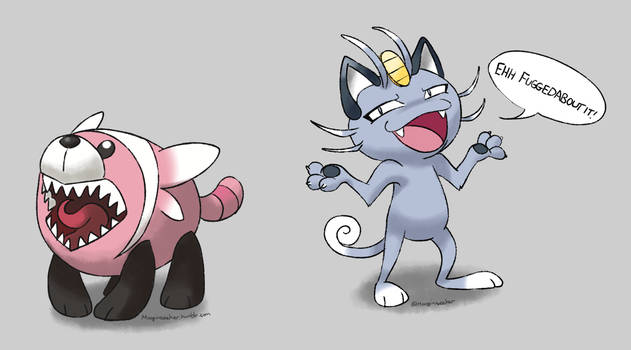 Nuikoguma and Dark Meowth