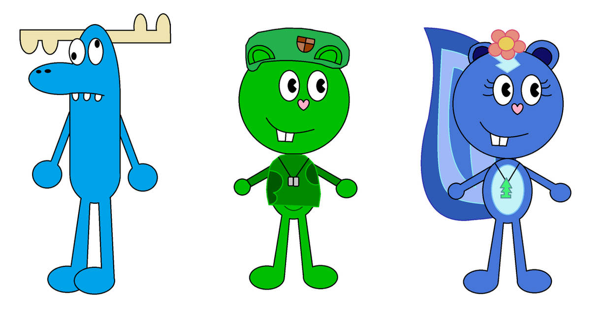 Lumpy Flippy And Petunia (Old Drawing) by ShinyHandyYT on DeviantArt