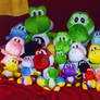 my plush Yoshi collection