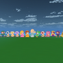 The 16 Mushroom Heroes in Blocksworld