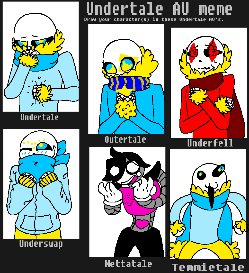 Au Meme Starring Heavenstale Sans Angel By Anonymousfandom On Deviantart