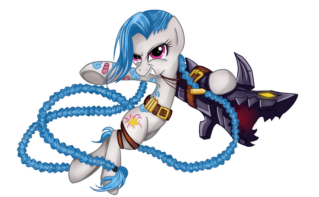 Jinx the pony (ponification League of Legends)