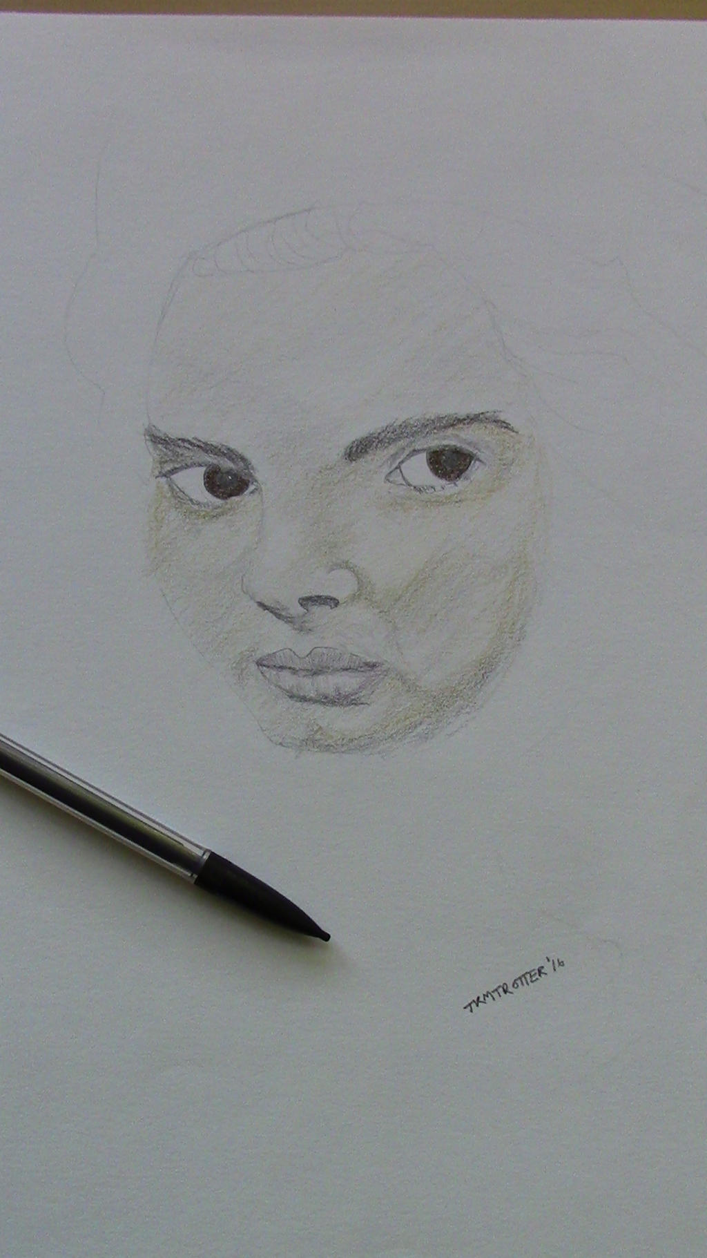 Face Rough Design Rough sketch of a female face by TKMTrotter on DeviantArt