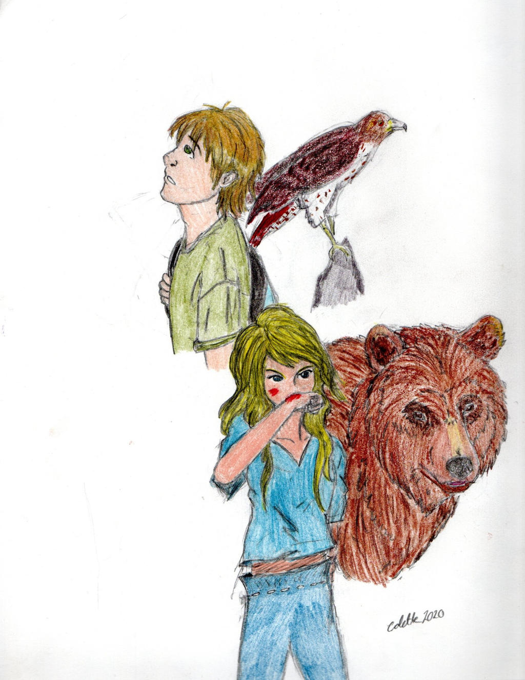 Rachel and Tobias (Animorphs) by Rookblonkorules on DeviantArt
