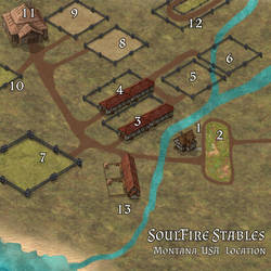 Soulfire Stables - Montana Location Map