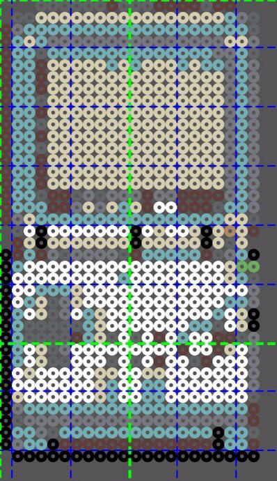 Gameboy SP Perler pattern by Fallenherosrevive on DeviantArt