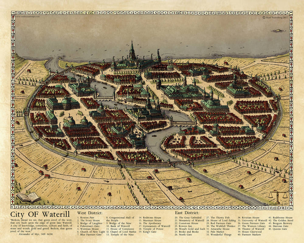 The City of Waterill 2017 by Traditionalmaps