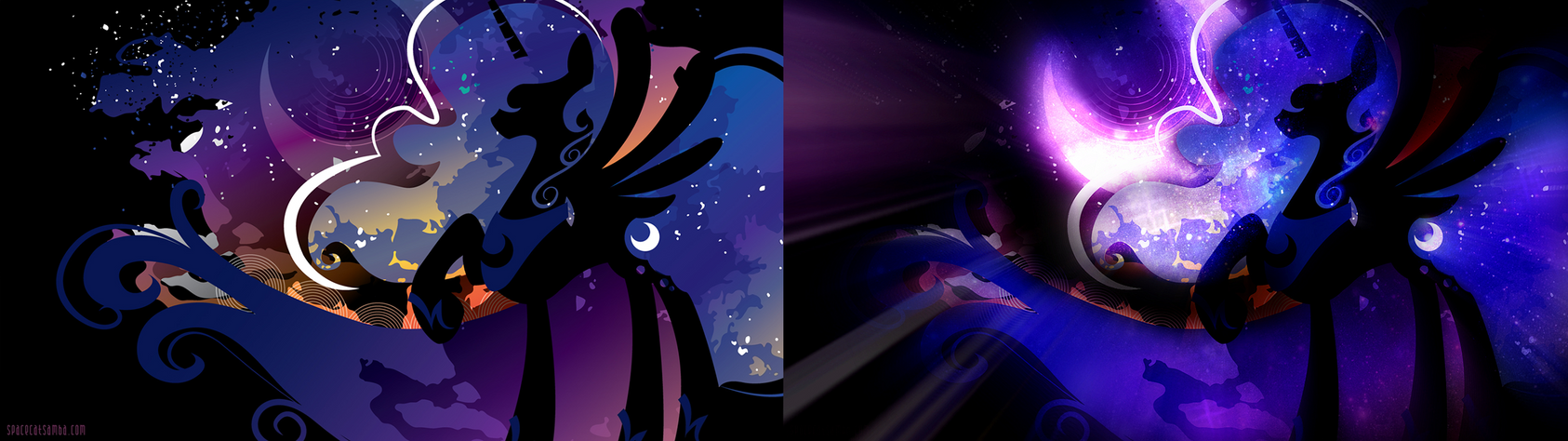 Princess Luna Silhouette Wall Edited