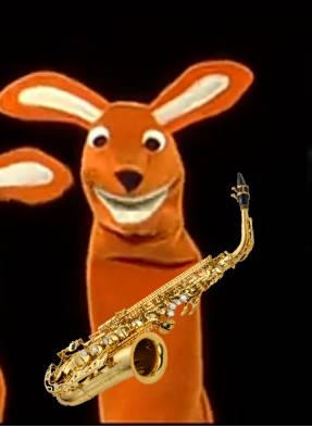 Bach Bunny puppet likes her alto saxophone by Edicitareiffen on DeviantArt