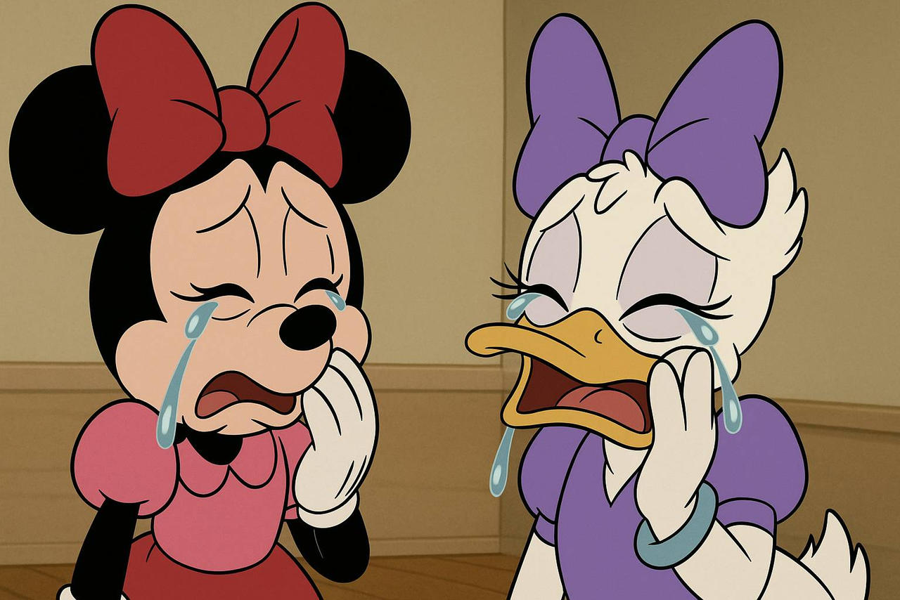 Mini Mouse Crying Minnie mouse and daisy duck are both crying by Edicitareiffen on DeviantArt