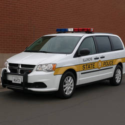2016 Dodge caravan IL state police minivan