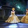 Cinderella is sitting down in spear pillar