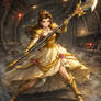 Belle ready to fight in battleship halberd