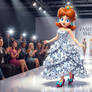 Daisy at the fashion show