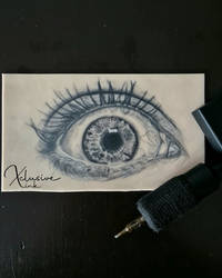 Realism Eye Tattoo on reelskin