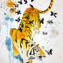 W182 - Tiger and butterflies