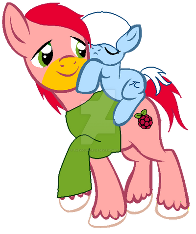 Mlp Blown Raspberry Raspberry Pi Pony + Pi Pony by theviolingal12 on DeviantArt