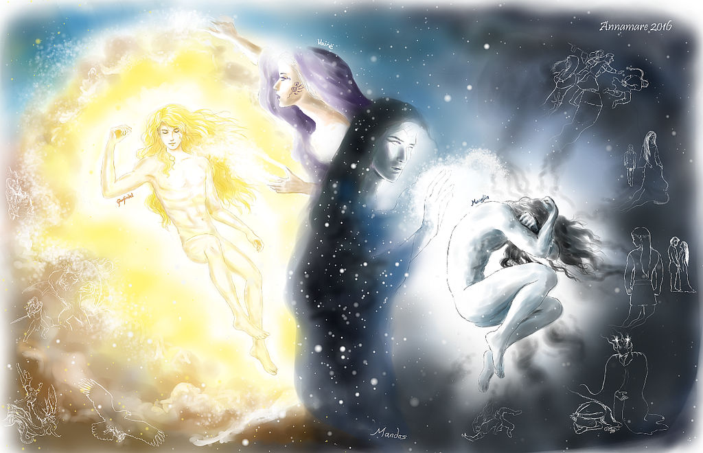 In the Halls of Mandos: Glorfindel and Maeglin by AlystraeaArt In the Halls of Mandos: Glorfindel and Maeglin by AlystraeaArt