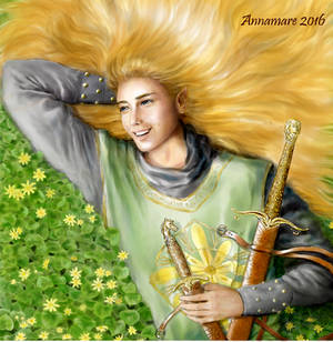 Glorfindel, Lord of the Golden Flower by AlystraeaArt