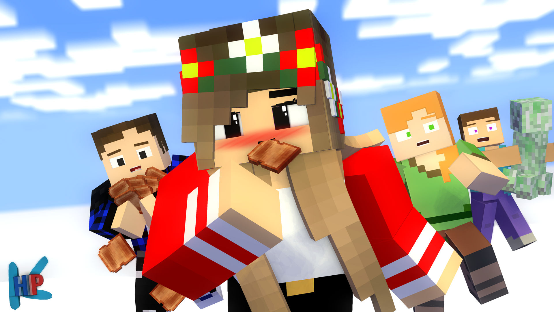 Minecraft Girl Running 2 by HPKennjo on DeviantArt