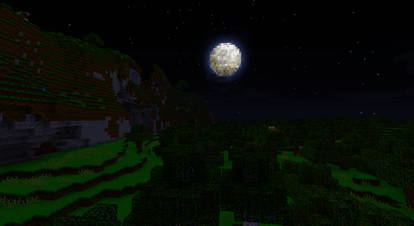 My texture pack at night!