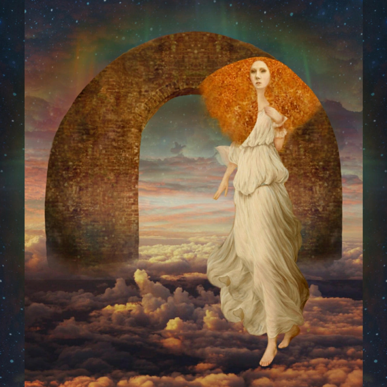 The High Priestess and Hierophant: A dance of intuition and tradition The High Priestess and Hierophant in a tarot scene, surrounded by symbols of balance and alchemy, including the crescent moon and intertwined pillars.