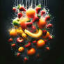 ..... una cascata di frutta,