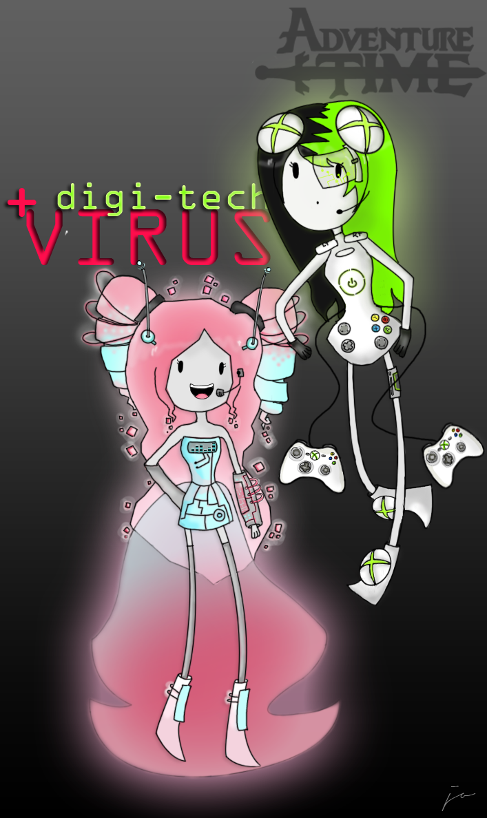 Adventure Time OC: Digi-tech and Virus