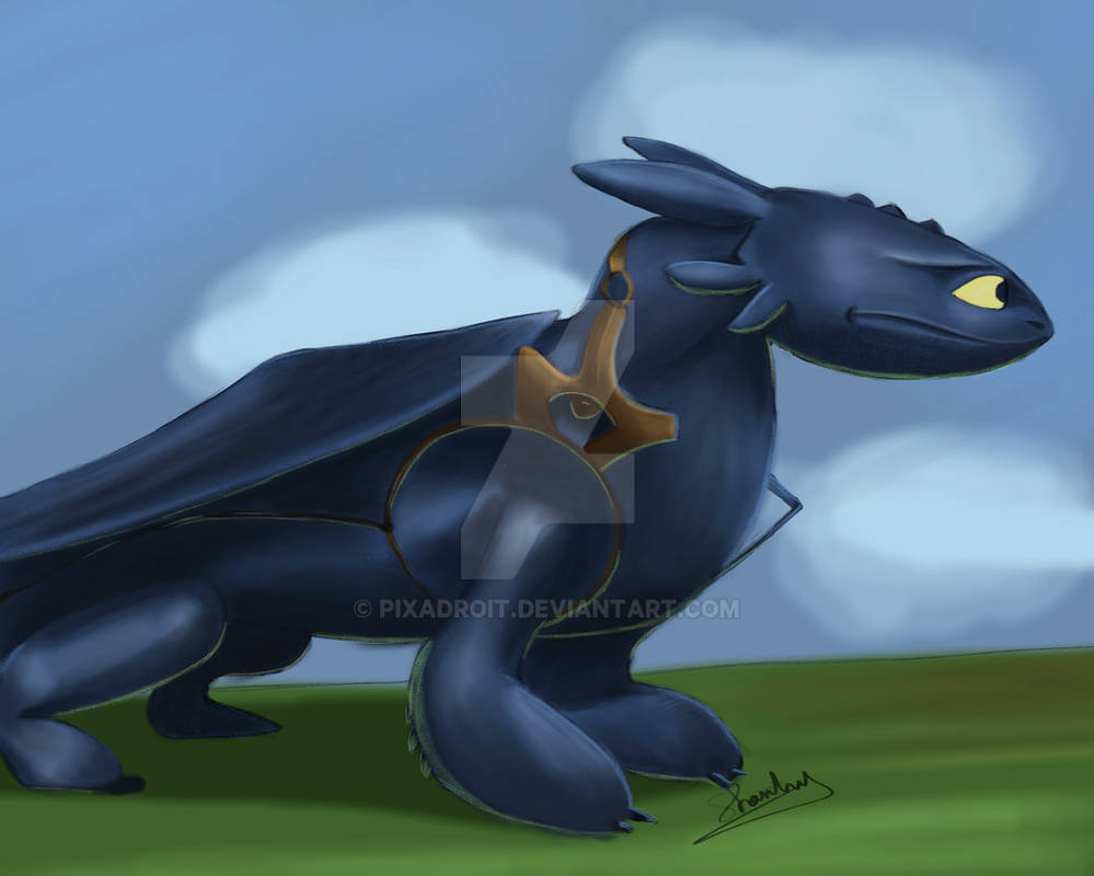 Toothless Vagrant Toothless by pixadroit on DeviantArt