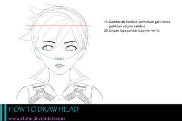 How to draw head 1 e