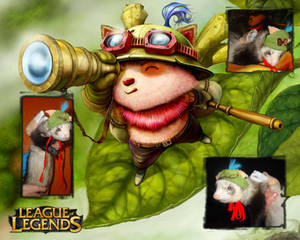 Venus cosplayeada de Teemo XD