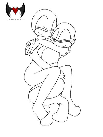 Couple Cuddling Base (free to use) by ETTheAlienCat on DeviantArt