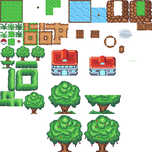 Pokemon TileSet by 4444kenny4444 on DeviantArt